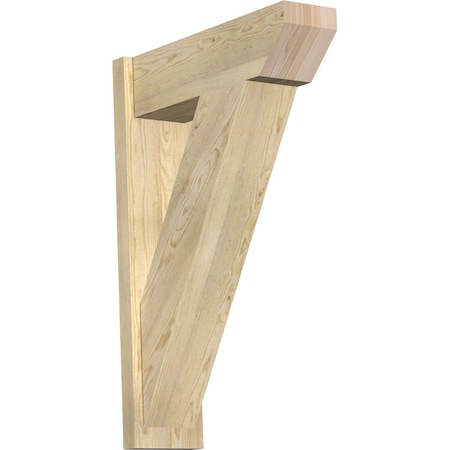 Ekena Millwork Traditional Slat Rough Sawn Outlooker, Douglas Fir, 8"W x 26"D x 38"H OUT08X26X38TRA06RDF